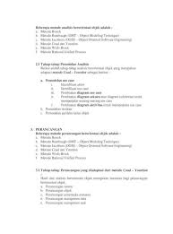 Model ini mudah untuk dipahami, dibentuk & dijelaskan, tetapi sulit untuk memanipulasi & tak berguna untuk tujuan peramalan, biasanya menunjukkan peristiwa statik. Rekayasa Sistem Berorientasi Objek Metode Analisis Berorientasi Objek Adalah A Metode Booch B Metode Rumbaugh Omt Object Modeling Technique C Metode Jacobson Oose Pdf Document