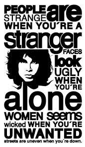 Framed Print The Doors People Are Strange Picture Poster Music Word Art Music Lyrics Jim Morrison Lyrics