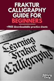 Before we get going i want to point out that i created a free printable practice sheet for you to have! In This Fraktur Calligraphy Tutorial Jake Will Be Guiding You Through The Rich History Of All The Black Calligraphy For Beginners Lettering Lettering Tutorial
