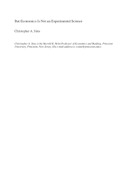 The study of microeconomics analyzes the behavior of individual markets in order to make decisions on the distribution of limited resources. Pdf But Economics Is Not An Experimental Science