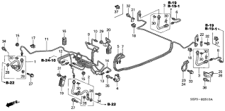 Brake Lines Abs 2002 Honda Civic 2 Door Ex Side Srs Ka 4at