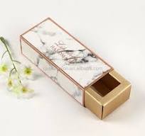 Add Logo Handmade Sliding Foldable Paper Gift Box with Drawer for Packaging  Lipstick Lip Gloss Tube Box