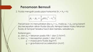 Tekanan pada pipa dengan diameter besar adalah 100 kpa. Persamaan Dasar Aliran Fluida Ppt Download