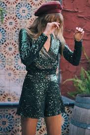 I Am In Love With This Sequin Romper The Color Is Darling And Would Look Amazing With Some Heels New Years Eve Dresses Sequin Rompers Green Sequin Romper