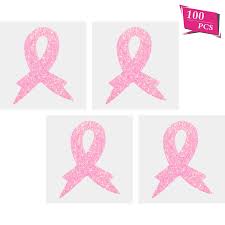 The breast cancer ribbon tattoo. Outus 100 Pieces Glitter Pink Ribbon Tattoo Stickers Breast Cancer Awareness Temporary Tattoo For Fundraising Event Buy Online In Dominica At Dominica Desertcart Com Productid 154056156
