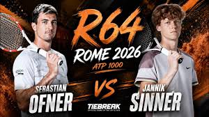 Live: Jannik Sinner Vs Sebastian Ofner - Rome 2026 ATP 1000 Preview - R64 -  Official game ATP