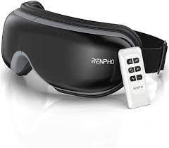 Buy RENPHO Eye Massager with Heat and Vibration, Compression Bluetooth Music, Remote Control, Temple Eye Massage Mask Rechargeable for Relax Eye Strain, Dark Circles Eye Bag Dry Eyes Improve Sleep Online at