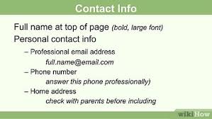 Think of this as a brainstorming step and try to jot down as much down as you can. How To Create A Resume For A Teenager 13 Steps With Pictures