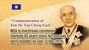 (tun dato sir cheng lock tan, s.m.n., d.p.m.j., k.b.e., j.p.) p. Malaysian Chinese Association