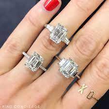 Three Different Ways To Set An Emerald Which Is Your Favorite Solitaire Side Stones Tapered B Wedding Ring Designs Emerald Engagement Ring Engagement Rings
