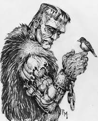 art by peter mcgrath gentle frankensteins monster the true victim of the story frankenstein mon frankenstein s monster bride of frankenstein frankenstein