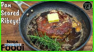 Massage pork steaks with bbq dry rub to evenly coat it then baste both sides with bbq sauce. Better Than Cast Iron The Ultimate Pan Seared Ribeye Steak Ninja Foodi Neverstick Pan Recipe Youtube