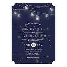 Rustic Strings Of Mason Jars Fireflies Wedding Invitation Zazzle Com Firefly Wedding Rustic Country Wedding Wedding Backyard Reception