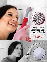 Amazon.com: Sweepulire Electric Grout Brush, Battery Operated Power  Scrubber with Stainless Steel Wire Brush, Multi-Purpose Tile Grout Cleaner  Brush for Cleaning Grout, Tile, Corner, Kitchen, Shower, Tight Space :  Tools & Home