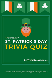 By inkatrinaskitchen in cake by the fuzzy hulk in pizza by danger is my middle name in dessert by prett. The Mighty St Patrick S Day Trivia Quiz Triviabucket