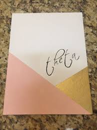 Minimalist Theta Canvas Theta Crafts Sorority Crafts Sorority Canvas
