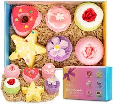 Aofmee bath bombs gift set, handmade bubble and. Aofmee Cocoa Shea Butter Bath Bombs For Girls