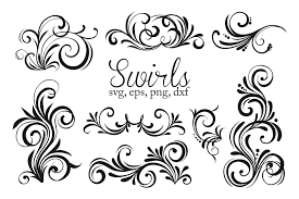 Download for free in png, svg, pdf formats 👆. Flourishes Svg Swirls Svg Black And White Colors 918693 Cut Files Design Bundles