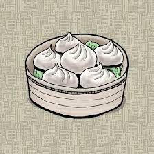 Fresh Dollops Dumplings At Shanghai Best Illustration From My Food Doodles Momo Food Food Drawing