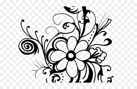 Free flower black and white transparent background. Flowers Clipart Black And White Hd Png Download Vhv