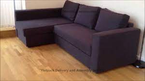 Ikea manstad corner sofa bed. Ikea Manstad Corner Sofa Bed With Storage Youtube