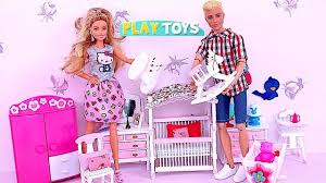 Barbie And Ken Set Up Baby Doll Bed Room For Chelsea And Sister Baby Doll Bed Doll Bed New Baby Products