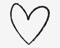 Hand Drawn Line Art Heart 1289206 Heart Clip Art How To Draw Hands Line Art