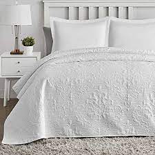 Handgefertigte pompom decke mit rautenmuster ca. Hansleep Tagesdecke 200x220 Cm Wohndecke Weiss Bettuberwurf Mikrofaser Bettdecke Fur Schlafzimmer Stepp Decke Super Weich Komfort Geeignet Fur Bett Amazon De Kuche Haushalt Wohnen