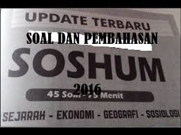 Sesuai dengan judulnya pada artikel kali ini gue akan berbagi daftar lengkap pembahasan soal sbmptn 2018 untuk semua paket ujian dan mata pelajaran. Soal Sbmptn 2016 Soal Sbmptn Soshum 2016 Pembahasan Soal Sbmptn Soshum Bagian 1 Youtube