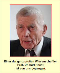 Cellavita: Der große Zeolithforscher Prof. Dr. Karl Hecht ist von uns  gegangen.