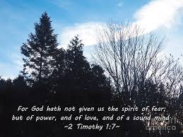 This may be a simple question to answer for some and perhaps harder for others. Power Love And A Sound Mind Photograph By Corinne Elizabeth Cowherd