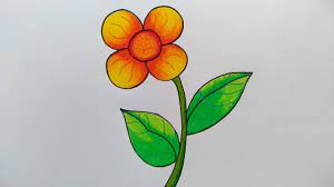 Umumnya yang paling populer adalah bunga matahari, mawar, tulip hingga bunga sakura. Cara Menggambar Dan Mewarnai Bunga Cara Menggambar Bunga Yang Mudah Youtube