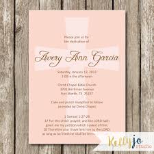 This first design features a black and white theme. Pink Cross Baby Dedication Invitation