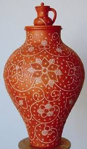 Traditional Portuguese Pottery Made In Nisa With Stoned Decorative Technique Made With Small White Quartz F Artesanato Tradicional Alentejo Arte Em Ceramica