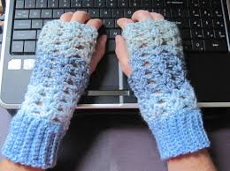 Make the matching headband for a complete set! 15 Cozy Crocheted Fingerless Mitten Patterns
