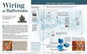 Fully explained photos and wiring diagrams for bathroom electrical wiring with code requirements for most new or remodel projects*. Wiring A Bathroom Fine Homebuilding