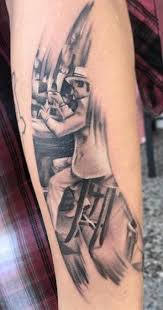 This is in the evening, a classic page now appears to have fallen victim to the law of diminishing returns, because in the evening has the only great guitar riff on the entire album. My New Led Zeppelin Tat In Through The Out Door Album Art Justin Fulton Houston Texas White Heart Tattoo Co Tattoos