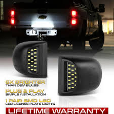 1999 2013 Chevy Silverado Avalanche Bright Smd Led License Plate Lights Lamp Set Ebay