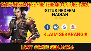 Cara dapat redeem code free fire sebenarnya ada 2 metode yang dapat dilakukan untuk memperoleh kode redeem free fire yaitu memasukkan kode karena dengan begitu kalian akan mendapaykan informasi terbaru seputar garena free fire indonesia dan salah satunya adalah kode redeem ff. Kode Redeem Garena Free Fire Terbaru Oktober 2020 Untuk Semua Player Loot Crate Senjata Youtube