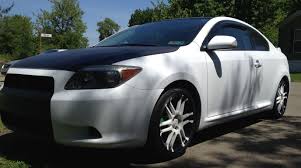 05 Scion Tc Black And White Wheels Hood Scion Tc Van Conversion Scion