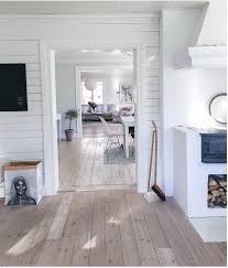 White Wooden Floors Summer House Interiors House Flooring Floor Design