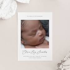 Birth Announcement Template Download Photo Baby Announcement Card Thank You  Templett