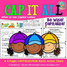 capital letters capitalization rules anchor charts