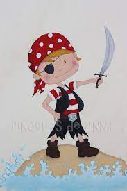 Cuadro Pirata Cuadros Infantiles Personalizados Art For Kids Nautical Quilt Painting For Kids