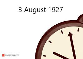 We would like to show you a description here but the site won't allow us. August 03 1927 Wednesday What Happened On 8 3 1927 Takemeback To
