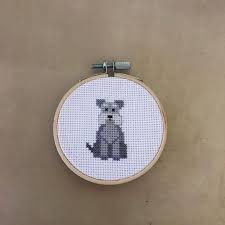 Here are some projects that will be easy for a beginner to complete. Miniature Schnauzer Cross Stitch Pattern Etsy Cross Stitch Cross Stitch Animals Stitch Patterns