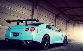 We have a massive amount of desktop and mobile backgrounds. Hd Wallpaper Nissan Gtr Wrapped In Light Blue Blue Nissan Gt R R35 Cars Wallpaper Flare