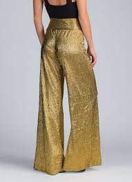 Palazzo pants for women wide leg boho harem yoga pants 37 inches length. Stole The Sheen Palazzo Pants Gold Sequin Outfit Couture Looks Palazzo Pants