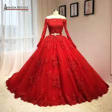 Robe de mariée glamour tulle rouge t 42 grande qualité a prix coûtant 5vendeur top fiabilité. Robe De Mariee Rouge Bouffante A Manches Longues Motifs A Manches Longues Nouvelle Collection 2018 Aliexpress Robe De Bal Robe Mariee Rouge Robe De Mariage