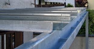 Tragende Wasserrinne Von Glasdach Fur Gartensitzplatz Pergola Bauernhaus Haus